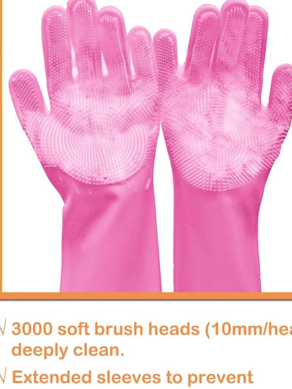 Silicone Pet Grooming Gloves Dog Washing Gloves for Bathing Massaging - Picture 3 of 6